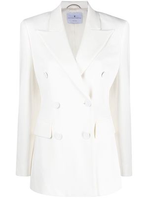 Ermanno Scervino double-breasted peak-lapel blazer - White