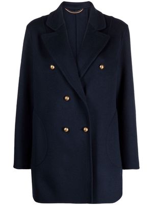 Ermanno Scervino double-breasted short coat - Blue