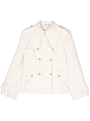 Ermanno Scervino double-breasted short trench coat - Neutrals