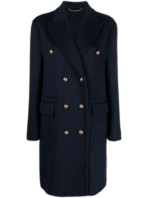 Ermanno Scervino double-breasted wool coat - Blue