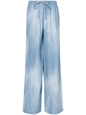 Ermanno Scervino drawstring-fastening trousers - Blue