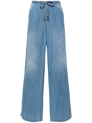 Ermanno Scervino drawstring-waist wide-leg jeans - Blue