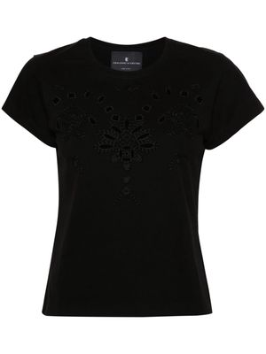 Ermanno Scervino embroidered-motif T-shirt - Black