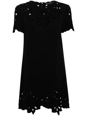 Ermanno Scervino embroidered shift minidress - Black