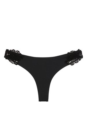 Ermanno Scervino floral-lace bikini bottoms - Black
