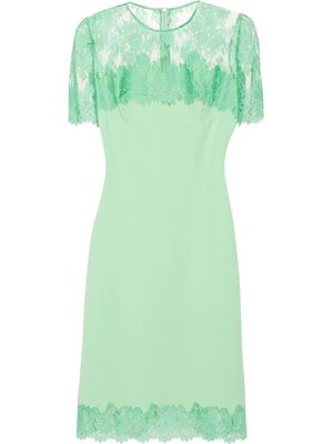 Ermanno Scervino floral-lace cady dress - Green