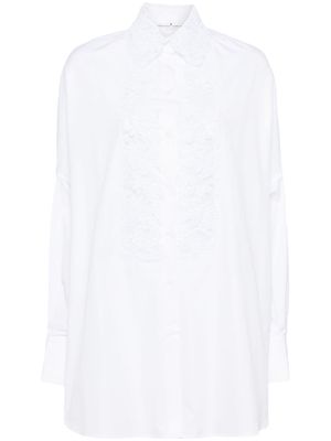 Ermanno Scervino floral-lace cotton shirt - White