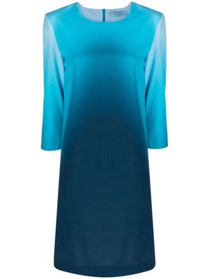 Ermanno Scervino gradient-print dress - Blue