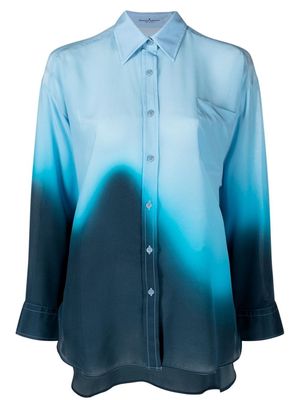 Ermanno Scervino gradient-print silk shirt - Blue