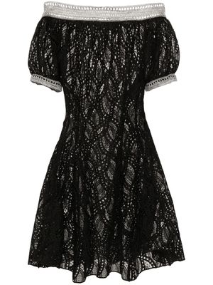 Ermanno Scervino guipure-lace mini dress - Black