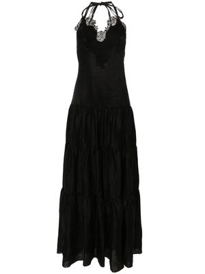 Ermanno Scervino guipure-lace-panelling maxi dress - Black