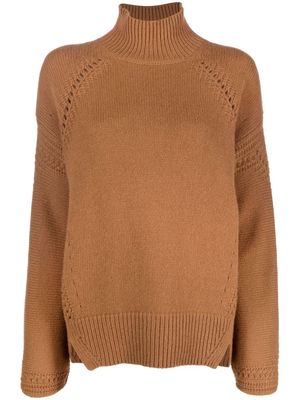 Ermanno Scervino high-neck jumper - Brown