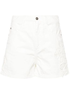 Ermanno Scervino high-rise denim shorts - White