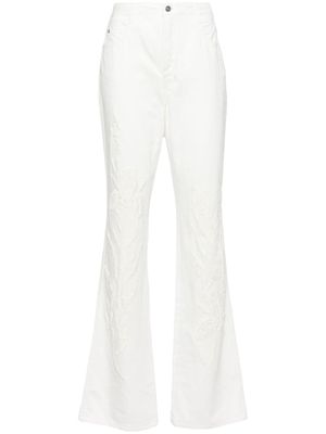 Ermanno Scervino high-rise flared jeans - White