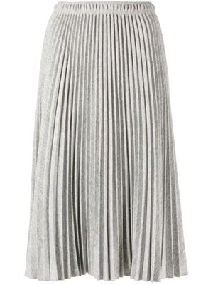 Ermanno Scervino high-waist pleated midi skirt - Grey