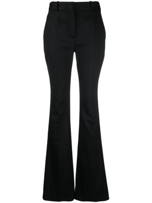 Ermanno Scervino high-waisted flared wool trousers - Black