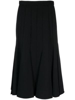 Ermanno Scervino high-waisted pleated midi skirt - Black