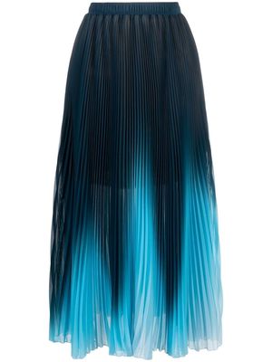 Ermanno Scervino high-waisted plissé skirt - Blue