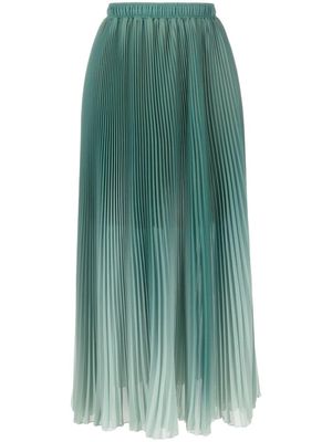 Ermanno Scervino high-waisted plissé skirt - Green