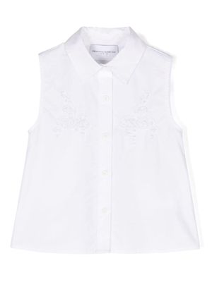 Ermanno Scervino Junior lace-detail sleeveless dress - White