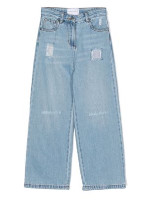 Ermanno Scervino Junior wide-leg jeans - Blue