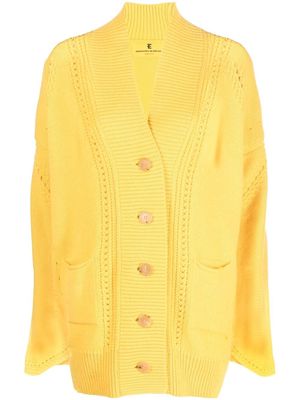 Ermanno Scervino knitted long-sleeve cardigan - Yellow