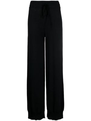 Ermanno Scervino knitted straight-leg trousers - Black