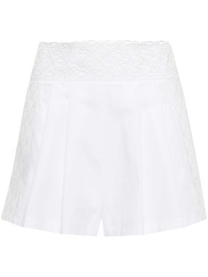 Ermanno Scervino lace-appliqué shorts - White