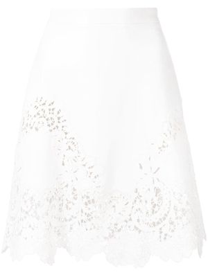 Ermanno Scervino lace-detail mini skirt - White