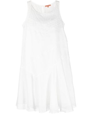 Ermanno Scervino lace-detail short shift dress - White