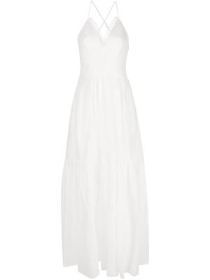 Ermanno Scervino lace-panel maxi dress - White