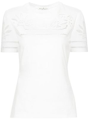Ermanno Scervino lace-panel T-shirt - White