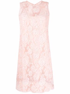 Ermanno Scervino lace-patterned sleeveless dress - Pink