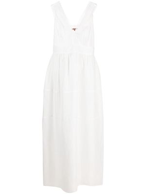 Ermanno Scervino lace-trim cotton dress - White