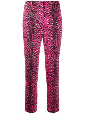 Ermanno Scervino leopard-print cropped trousers - Pink
