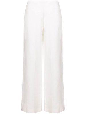 Ermanno Scervino linen flared trousers - White