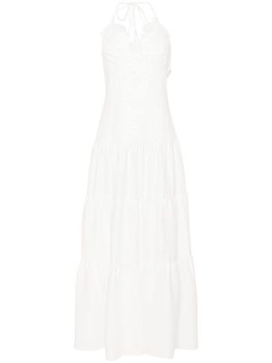 Ermanno Scervino linen maxi dress - White