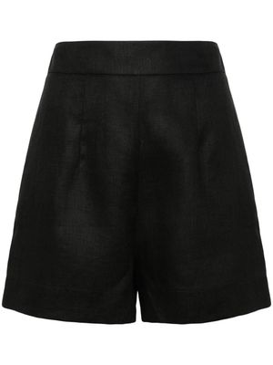 Ermanno Scervino linen straight-leg tailored shorts - Black