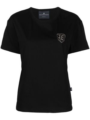 Ermanno Scervino logo-patch cotton T-shirt - Black