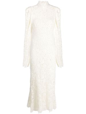 Ermanno Scervino long lace dress - White