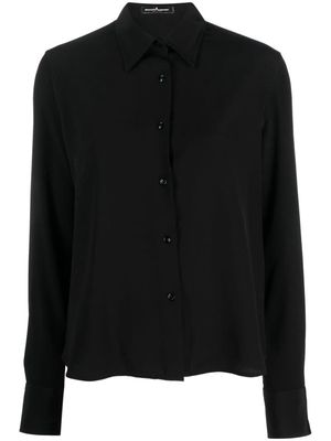 Ermanno Scervino long-sleeve silk shirt - Black