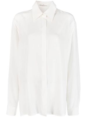 Ermanno Scervino long-sleeve silk shirt - White