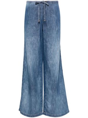 Ermanno Scervino low-rise wide-led jeans - Blue