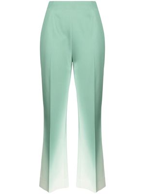 Ermanno Scervino ombré-effect flared trousers - Green