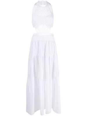 Ermanno Scervino panelled maxi dress - White