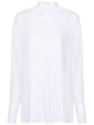 Ermanno Scervino pleat-detail cotton shirt - White