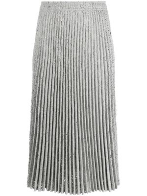 Ermanno Scervino pleated knitted skirt - Grey