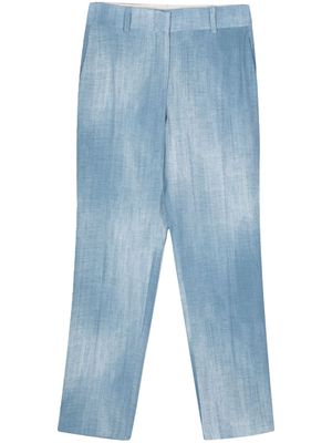 Ermanno Scervino pressed-crease tailored trousers - Blue