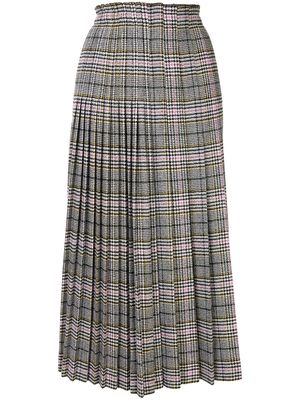 Ermanno Scervino Prince of Wales check-print pleated skirt - White