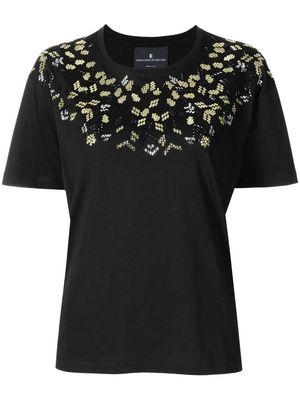 ERMANNO SCERVINO rhinestone embellished T-shirt - Black